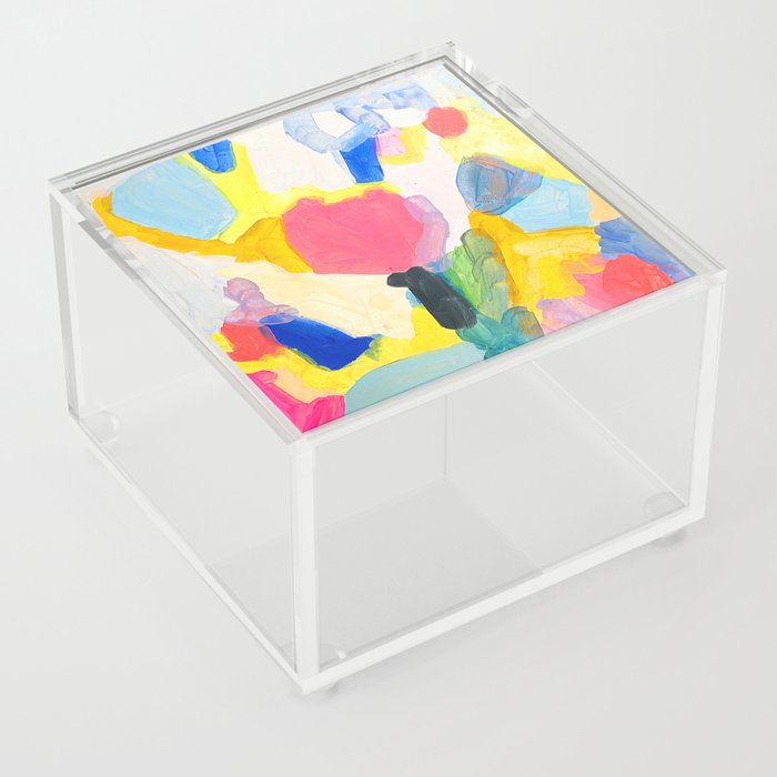 abstract 3 - tulip Acrylic Box