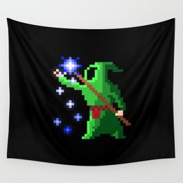 wizard green Wall Tapestry