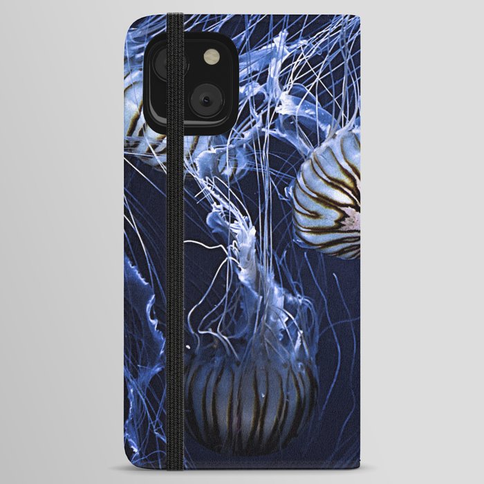 Striped Jellyfish iPhone Wallet Case