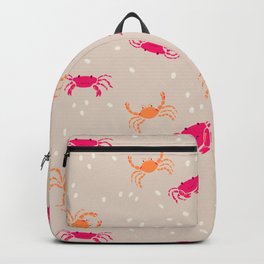 CRABS WALKING ON THE BEACH - sand Backpack