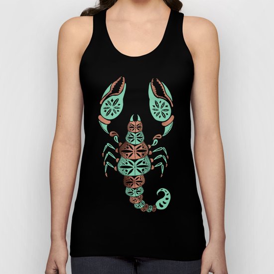 Scorpion – Mint & Rose Gold Unisex Tank Top
