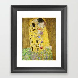 The Kiss - Gustav Klimt, 1907 Framed Art Print