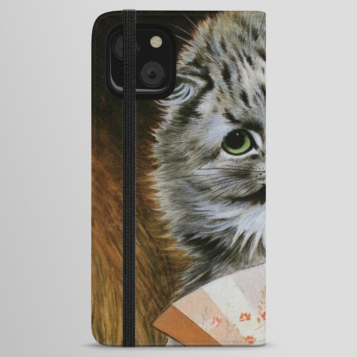 Louis Wain, Persian Cat iPhone Wallet Case