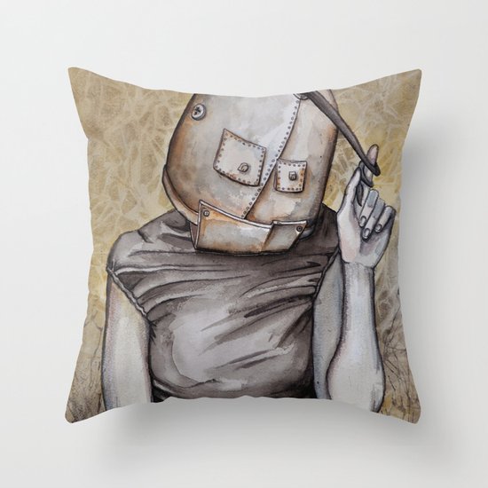 Coy conformity Throw Pillow