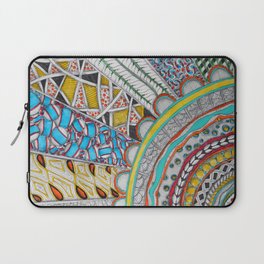 Bright, Colorful, Patterned Rays Laptop Sleeve