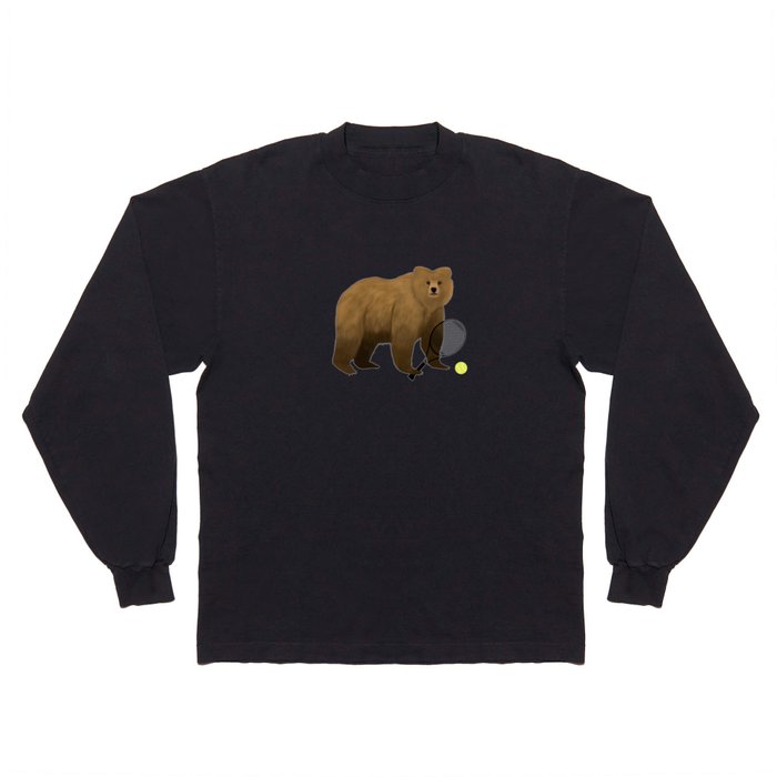 Bear Tennis Long Sleeve T Shirt