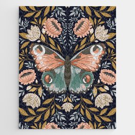 William Morris Butterfly - Midnight Garden Jigsaw Puzzle