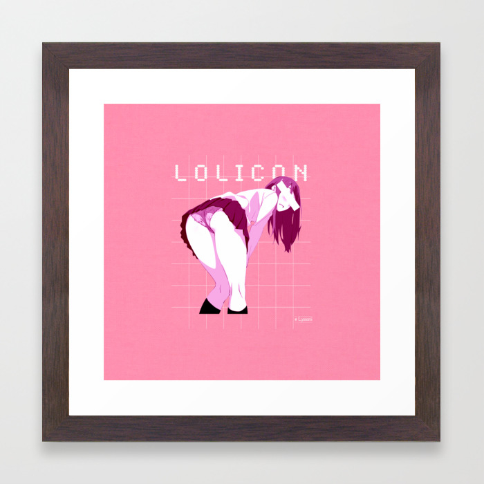 Lolicon Framed Art Print By Andrey22007 Society6 Original model by abs (エボシ) edit by j&j (with some additional self edits). lolicon framed art print