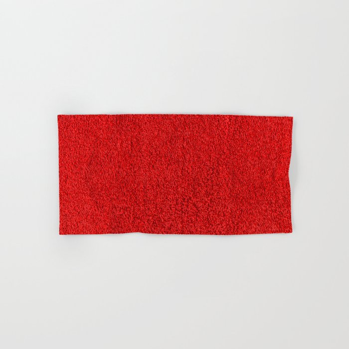 Blood Red Hotel Shag Pile Carpet Hand & Bath Towel