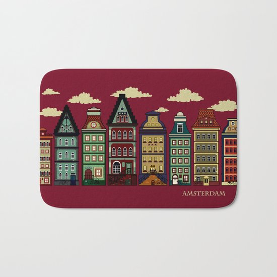 Amsterdam red Bath Mat