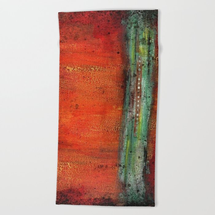 Abstract Copper Beach Towel