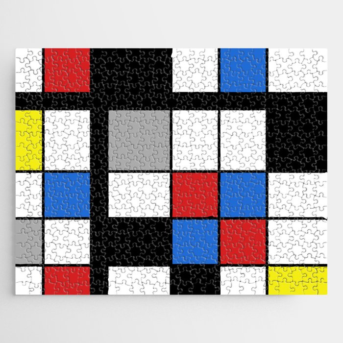 De Stijl Style Geometrical Art Primary Jigsaw Puzzle
