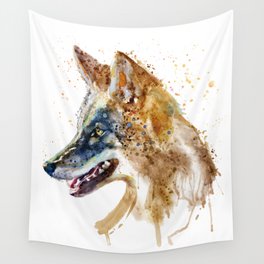 Coyote Head Wall Tapestry
