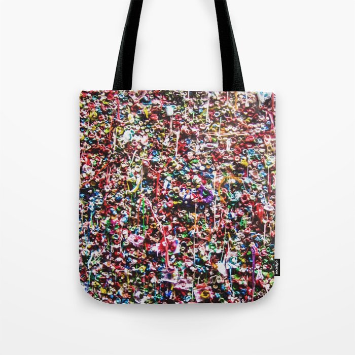 Pop of Color - Seattle Gum Wall Tote Bag