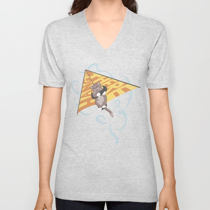 Hang (glide) in There V Neck T Shirt