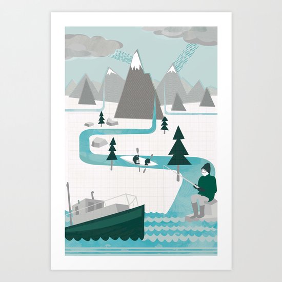 I like water Art Print