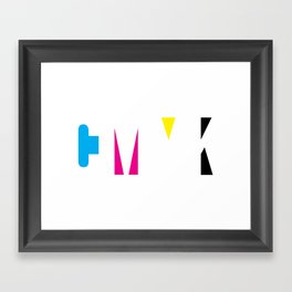 CMYK Framed Art Print