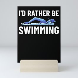 Swimming Coach Swim Pool Swimmer Lesson Mini Art Print