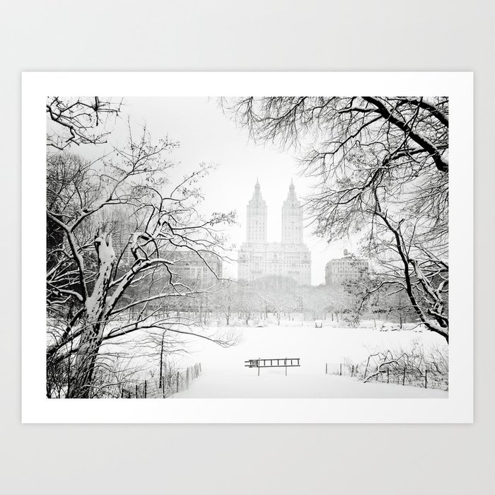Winter Central Park New York City Art Print By