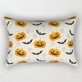 Halloween Flat Design Pattern Rectangular Pillow