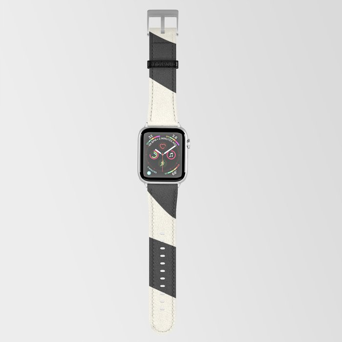 Black and white stripes Apple Watch Band