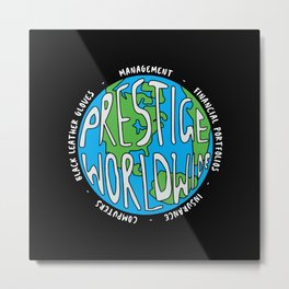 Prestige Worldwide Enterprise, The First Word In Entertainment, Step Brothers Original Design for Wa Metal Print | Enterprise, Standup, Graphicdesign, Video, Cult, Movie, Catalina, Theater, Hollywood, Nerdy 