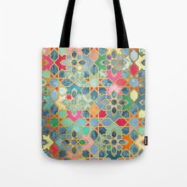 Gilt & Glory - Colorful Moroccan Mosaic Tote Bag