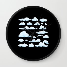 Cloudy Child Clouds Weather Wall Clock