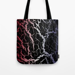 Cracked Space Lava - Red/White/Blue Tote Bag