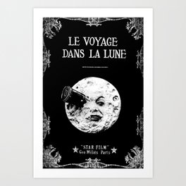 A Trip To The Moon Georges Méliès Art Print