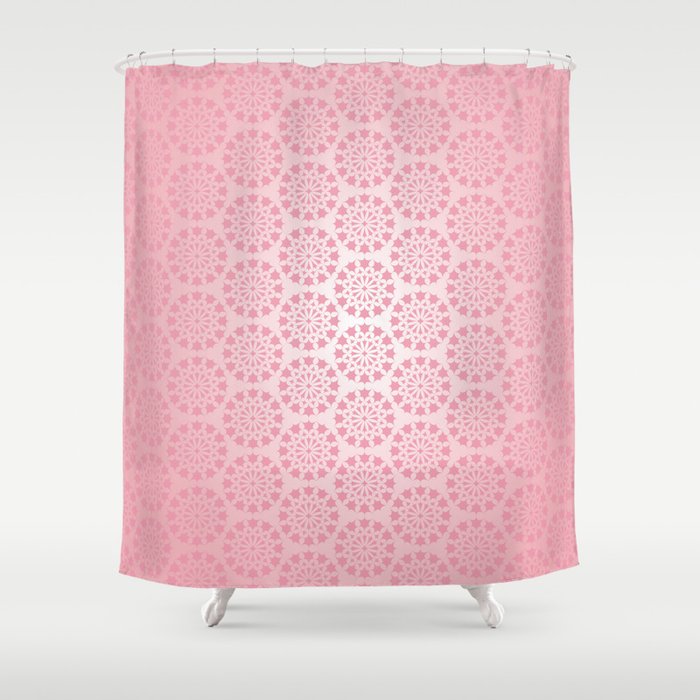 Pink Moroccan Style Art Shower Curtain by Rizu Designs | Society6