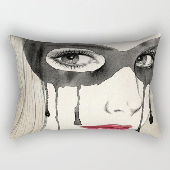Mask Rectangular Pillow