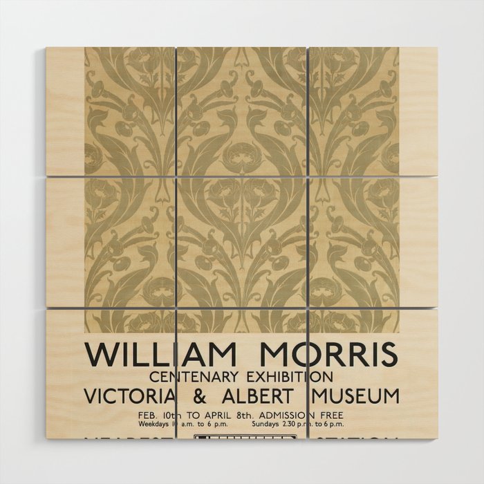Art Exhibition pattern (1874) William Morris Wood Wall Art