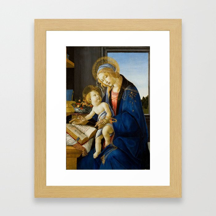 The Virgin and Child by Sandro Botticelli Framed Art Print