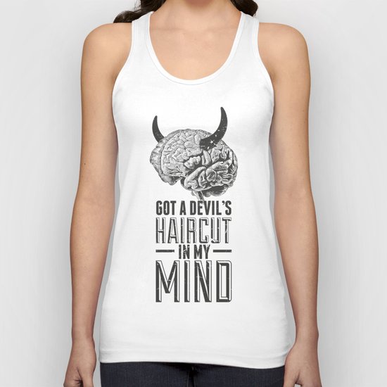 Devil's Haircut Unisex Tank Top