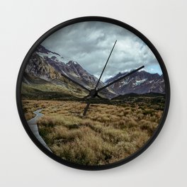 Hooker Valley, Mt Cook National Park Wall Clock
