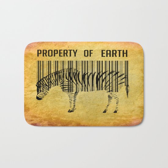 The encoded zebra Bath Mat