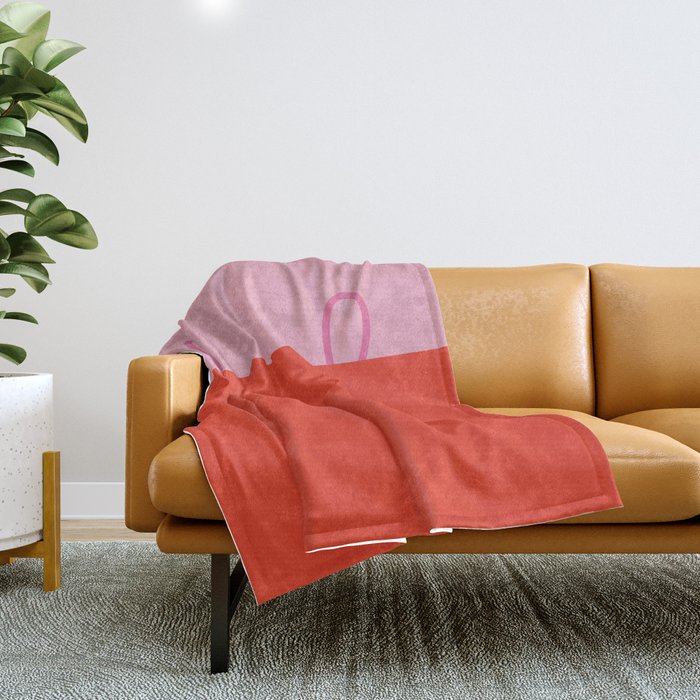 colour block peppa pig Throw Blanket by allaroundme Society6