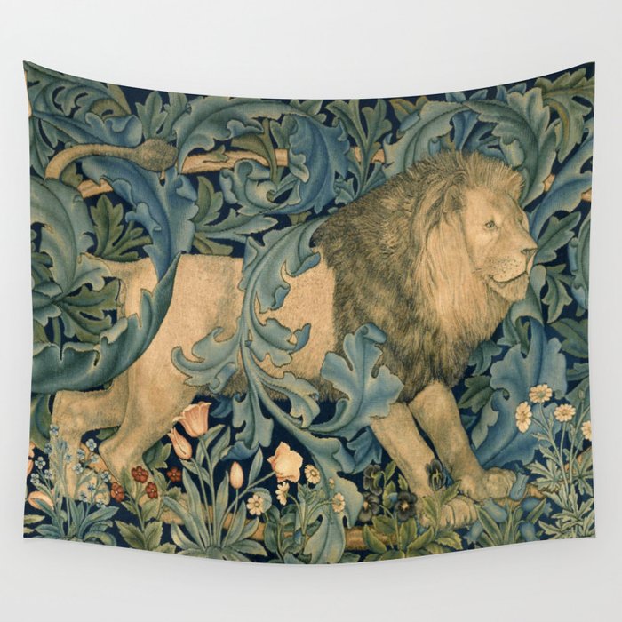 William morris online lion tapestry