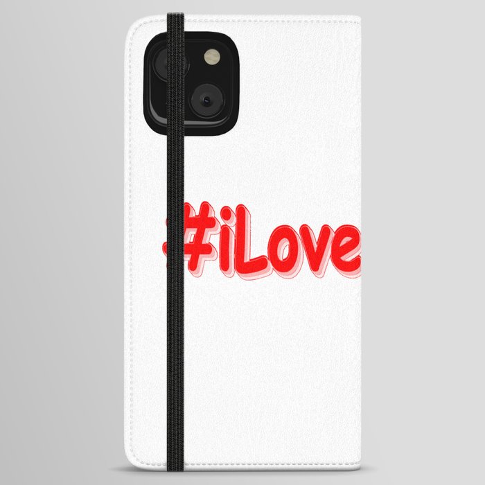 "#iLovePEOPLE" Cute Design. Buy Now iPhone Wallet Case