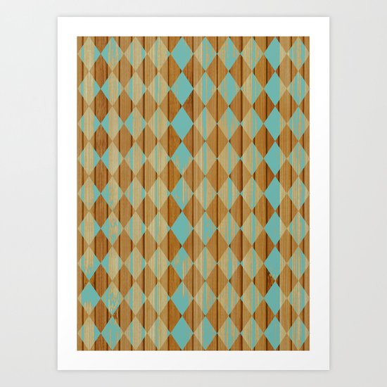 Wooden Mint Art Print