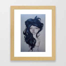 Bunny Hair Framed Art Print