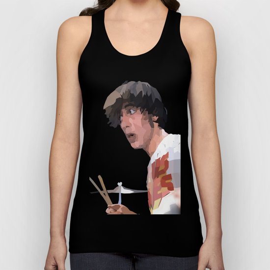 Low Polygon Portrait of Keith Moon Unisex Tank Top