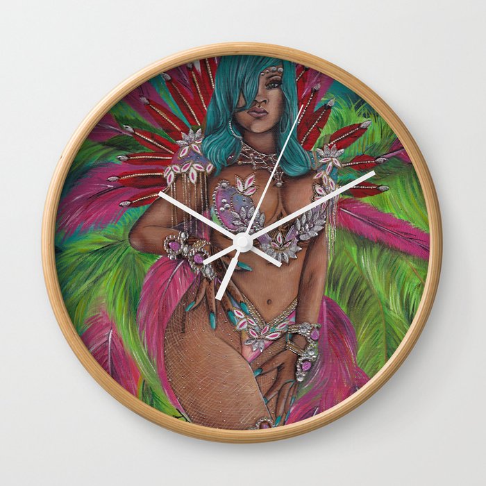 Queen of Carnival Wall Clock