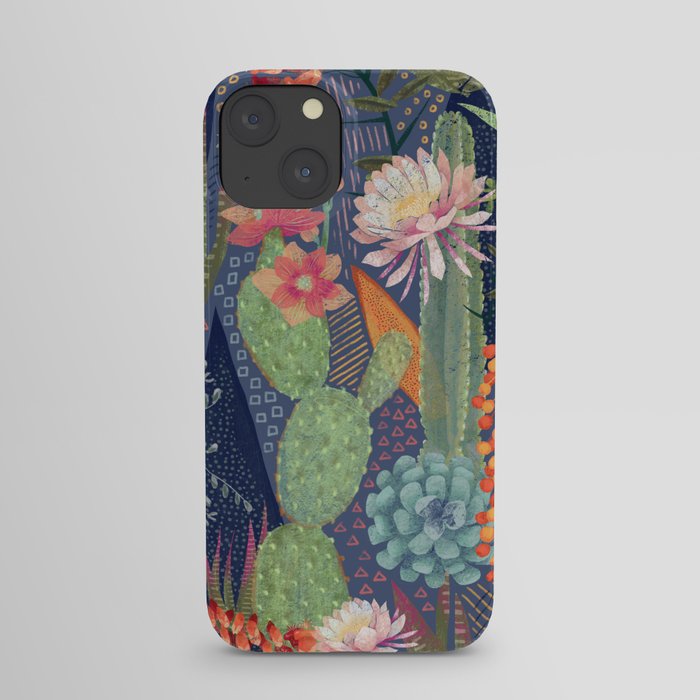 Modern Cactus Print iPhone Case