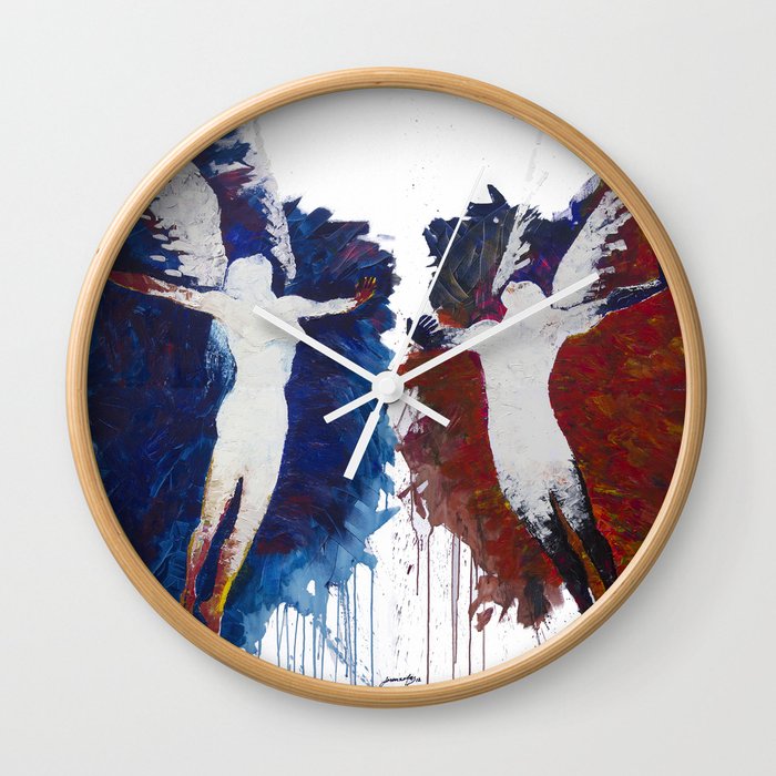 Fly With Me Duo Only Print Edition Wall Clock
