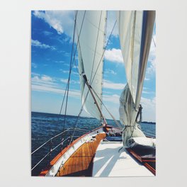 Sweet Sailing - Sailboat on the Chesapeake Bay in Annapolis, Maryland Poster