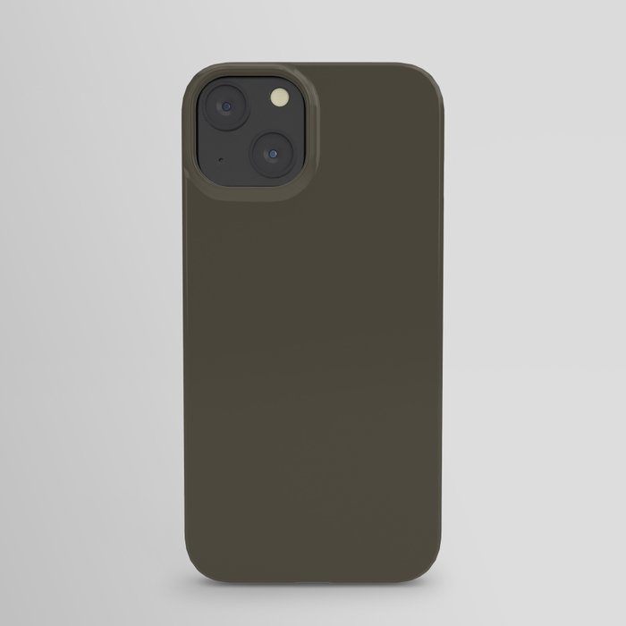 SOUTHERN VINE COLOR. Solid Color Brown iPhone Case