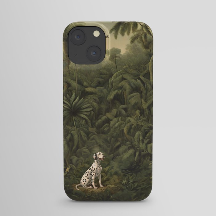 Dalmatian in a jungle iPhone Case
