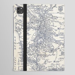 1938 Vintage Map of Washington State iPad Folio Case